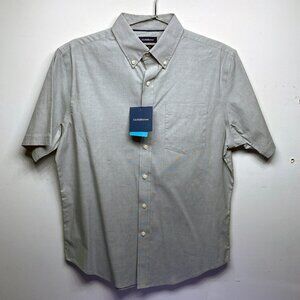 Men's Croft & Barrow Short-sleeve Woven Shirt - Gray - Size Small - NWT